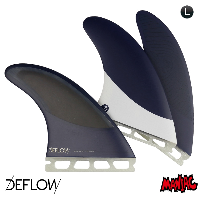 DEFLOW PULSE M デフローサーフフィン 3枚セット定価¥19,800 DEFLOW PULSE M デフローサーフフィン 3枚セット定価¥19,800