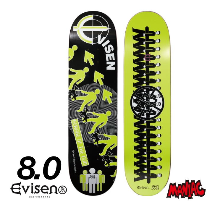 スケボー デッキ スケートボード EVISEN エヴィセン エビセン 8．0