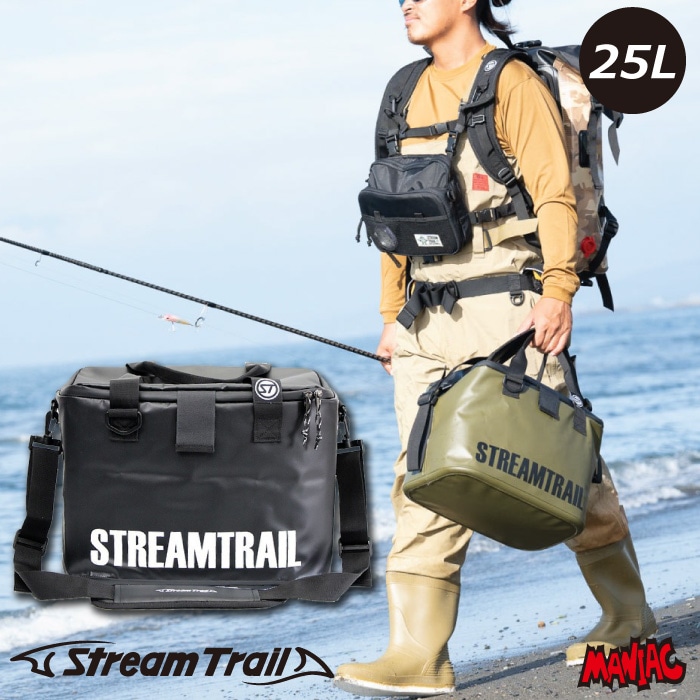 防水バック　ストリームトレイル　55 ブラック STREAMTRAIL ストリームトレイル バッグ 防水バッグ 撥水バッグ