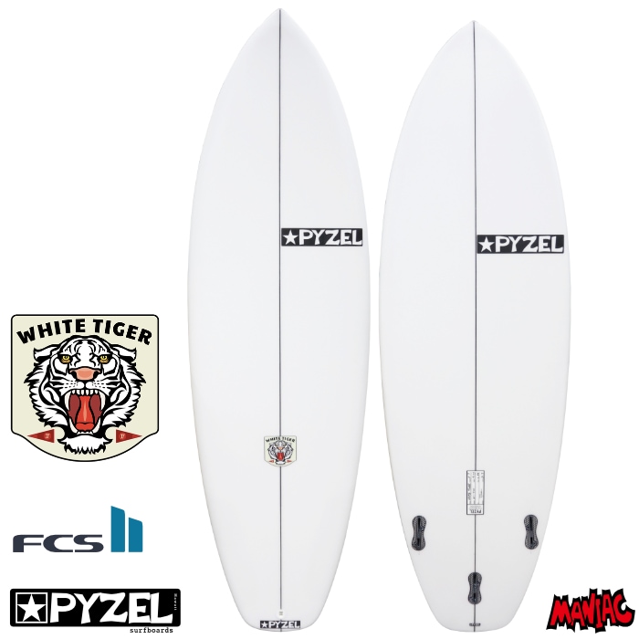 PYZEL パイゼル サーフボード ホワイトタイガー 5'7 31,7L 毎日割】【店頭受取可】 パイゼル サーフボード ホワイト