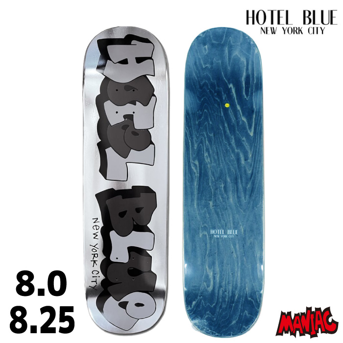 Hotel Blue スケートボードデッキ モノクロ スケボー デッキ 単品 HOTEL BLUE ホテルブルー スケートボード