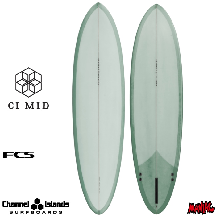 ほぼ新品★mini アルメリックサーフボード　ミッドレングス6'1ft ショートボード チャネルアイランズ アルメリック サーフボード