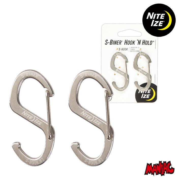 NITEIZE ʥȥ NI59284 HOOK N HOLD S 2PACK եåۡ S S-BINER SERIES ȥå  Sեå ӥ 2ĥå ȥɥ쥸㡼 