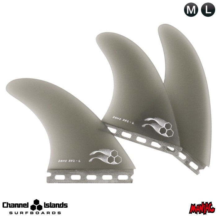 CHANNEL S DANE DD2 フィン M 3枚セット future フィン ツインフィン CHANNEL ISLANDS チャンネルアイランド
