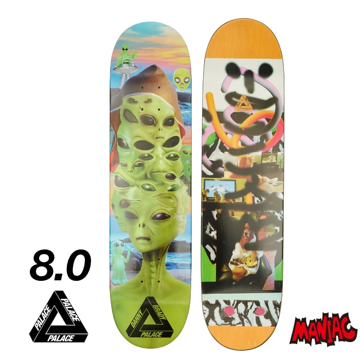 スケボー デッキ スケートボード PALACE パレス 8.0インチ BRADY 8.0
