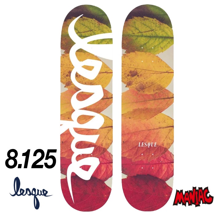 ۥܡ ǥå ȥܡ LESQUE 쥹 . AUTUMN LEAVES  8.125 SK8 SKATEBOARD  ȥ꡼ ȥå  LESQUE SKATEBOARDS