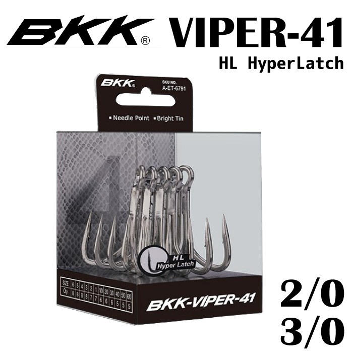 BKK 針 VIPER41 バイパー41 2/0 3/0 6本入 釣り針 ビーケーケー フック
