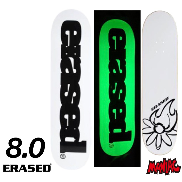 ۥܡ ǥå ñ ȥܡ?ERASED PROJECT?쥤 ץ GLOW IN THE DARK DECK 8.0 8.  SK8 SKATEBOARD  ȥ꡼ ȥå 