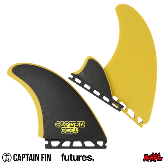 サーフボードフィン CAPTAIN FIN 2＋1 ツインスタビ Fin CAPTAIN FIN キャプテンフィン ツインフィン ツインザー