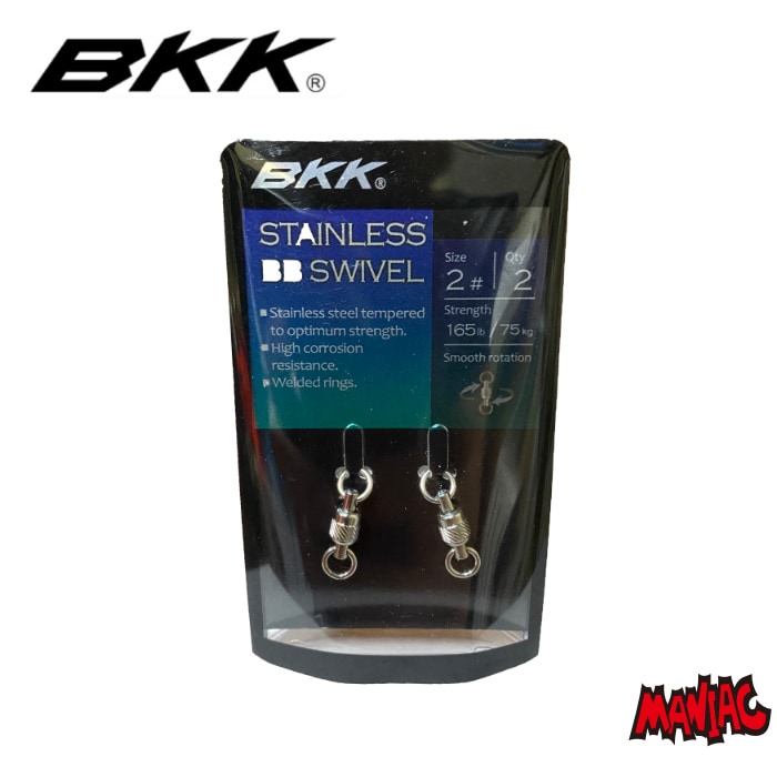 BKK ӡ STAINLESS BB SWIVEL ƥ쥹 BB ٥  maniac fishing ޥ˥åեå