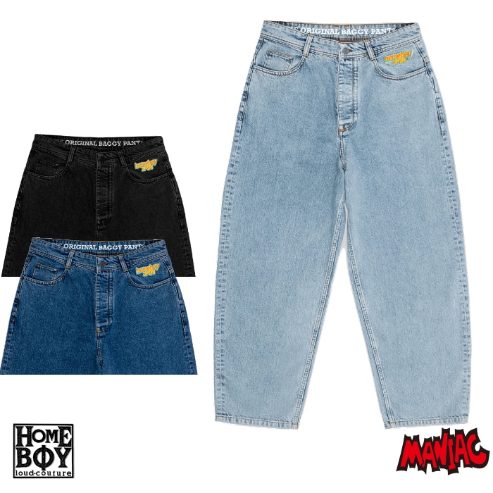 ˳HOMEBOY ۡܡ ǥ˥ѥ  X-TRA MONSTER DENIM ȥ 󥹥 ǥ˥ѥ 磻ɥѥ Хѥ 롼եå SKATEBOARD ȥܡ ܡ 