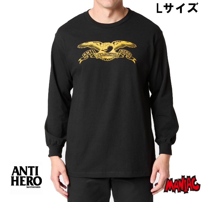 ANTI HERO ҡ 󥿥ҡ T T  ĹµT EAGLE LONGSLEEVE T-SHIRT   ȥåץ ȥ֥  ܡ ȥܡɥ֥ SKATEBOARD