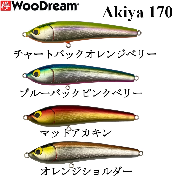WooDream ウッドリーム ルアー Akiya アキヤ 170F 60g アミメ 網目