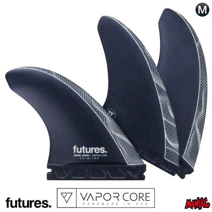 future フィン　JJF SCIMITAR ジョンジョンフローレンス Futures JJF Scimitar Vapor Core Thruster Fins | Pyzel Surfboards