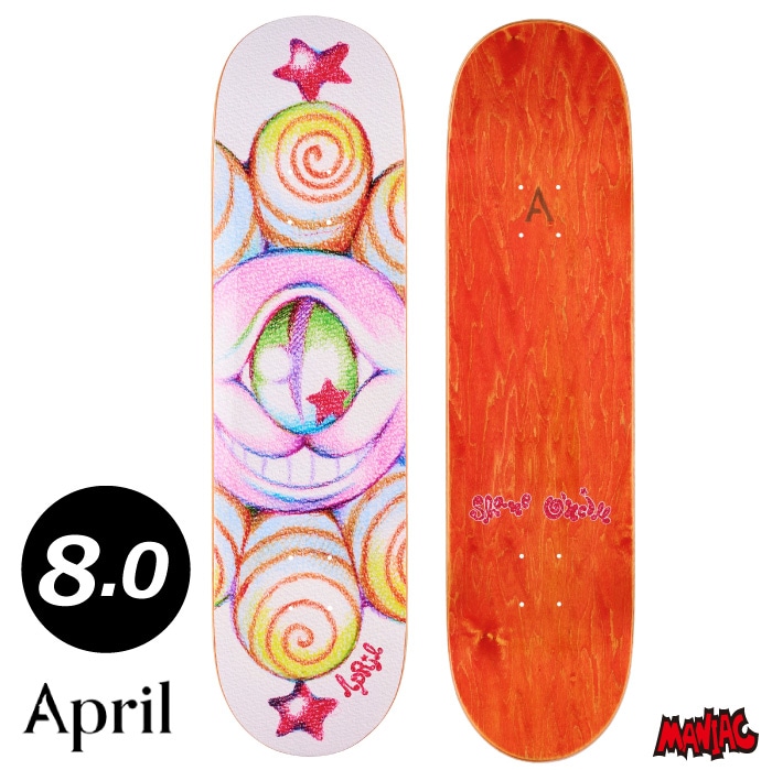 毎日割】スケボー デッキ 単品 スケートボード April エイプリル SHANE