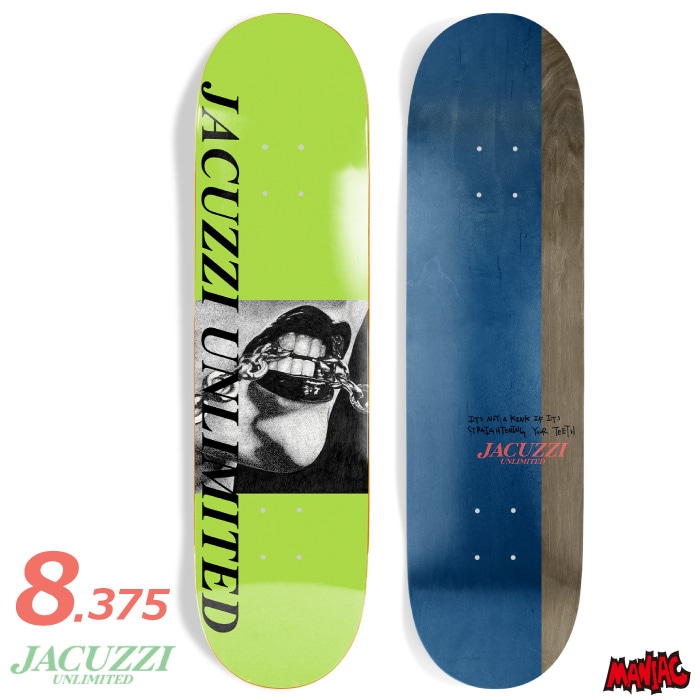 毎日割】スケボー デッキ 単品 スケートボード JACUZZI UNLIMITED