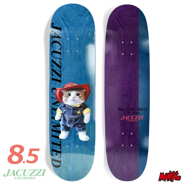 毎日割】スケボー デッキ 単品 スケートボード JACUZZI UNLIMITED