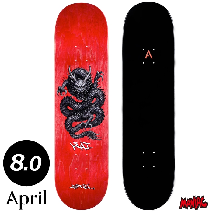 毎日割】スケボー デッキ 単品 スケートボード April エイプリル KAI