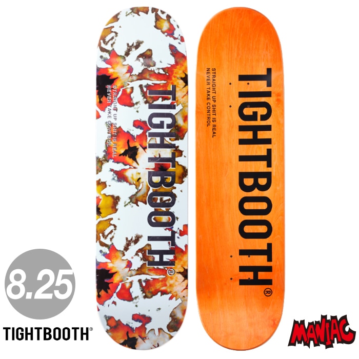 TIGHTBOOTH スケートボードデッキ オレンジ 毎日割】スケボー デッキ スケートボード TIGHT BOOTH タイトブース