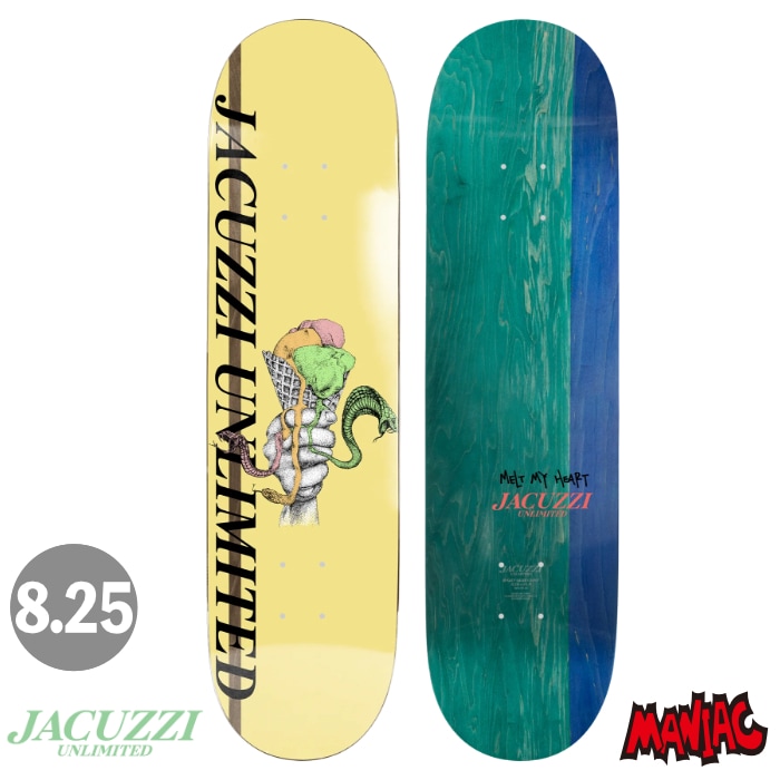 毎日割】スケボー デッキ スケートボード JACUZZI UNLIMITED