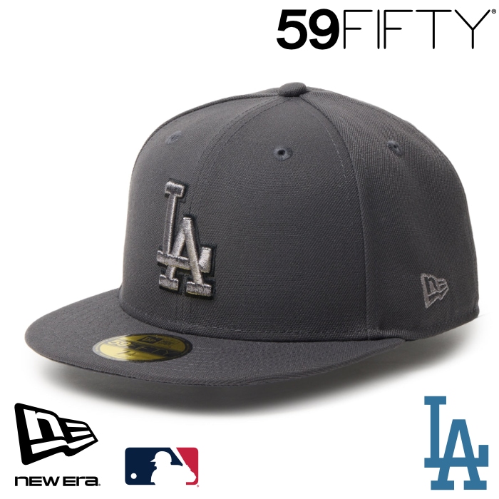 ニューエラ LA キャップ 59FIFTY NEWERA MLB Metallic Pewter