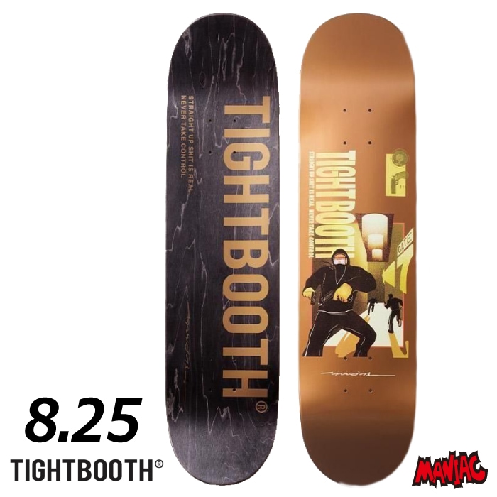 スケボー デッキ スケートボード TIGHT BOOTH タイトブース RUN 8.25