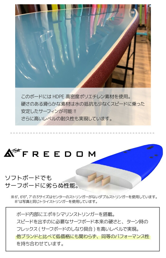 ソフトボード TURBO ターボ FREEDOM Softboard フリーダム Swallow