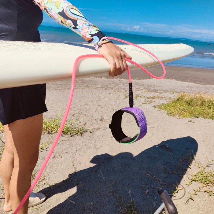 リーシュコード サーフィン 9ft ヒザ用 絡まない NOGES ノージス プロ