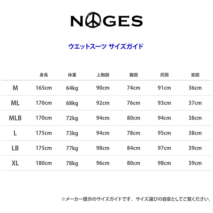 サーフィン ウェットスーツ シーガル NOGES ノージス メンズ LCZ