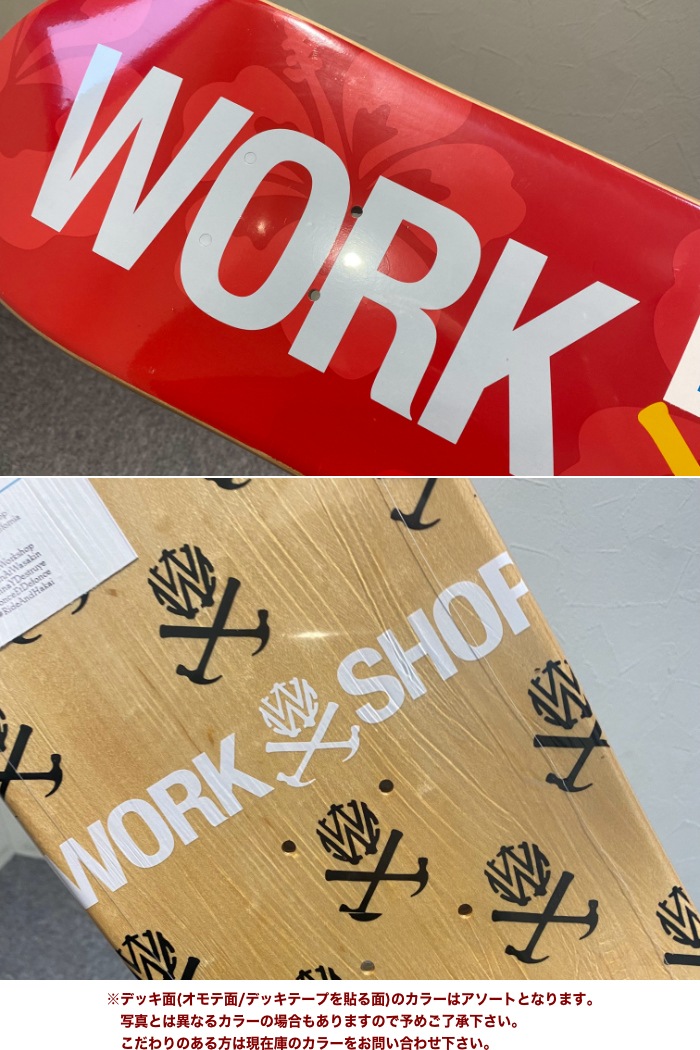 ܡ ǥå  ñ ȥܡ å å ȥԥå ꡼ȥ WORK SHOP WILLYS WORK SHOP RED TROPIC DECK  SK8 SKATEBOARD  ȥ꡼ ȥå Ҷ å