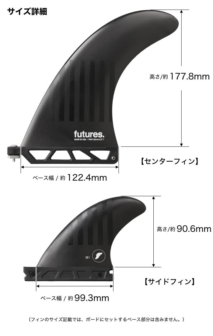 フューチャー　AUフィン　ツインスタビ ハニカムコア フューチャー フィン ミッドレングス用 FUTURES. FIN フューチャー