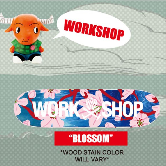 ܡ ǥå  ñ ȥܡ å ֥å ꡼ȥ WORK SHOP WILLYS WORK SHOP BLOSSOM DECK  SK8 SKATEBOARD  ȥ꡼ ȥå Ҷ å