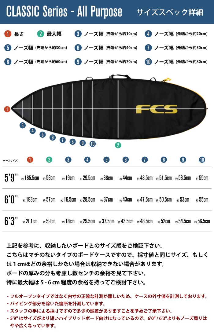 FCS Classic Fun Board Cover - FCS JAPAN