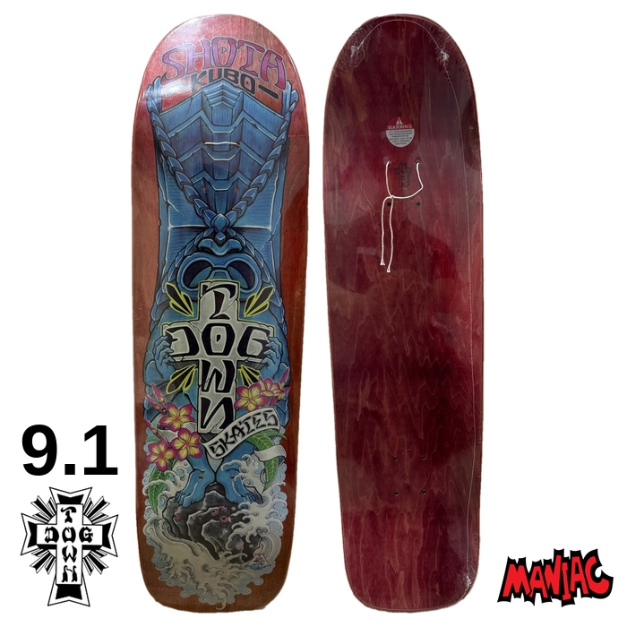 毎日割】スケボー デッキ スケートボード 9．1インチ DOGTOWN ドッグ