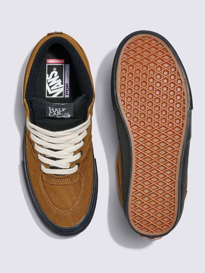 VANS バンズ スリッポン SKATE SLIP-ON DUCK CANVAS GOLDEN BROWN