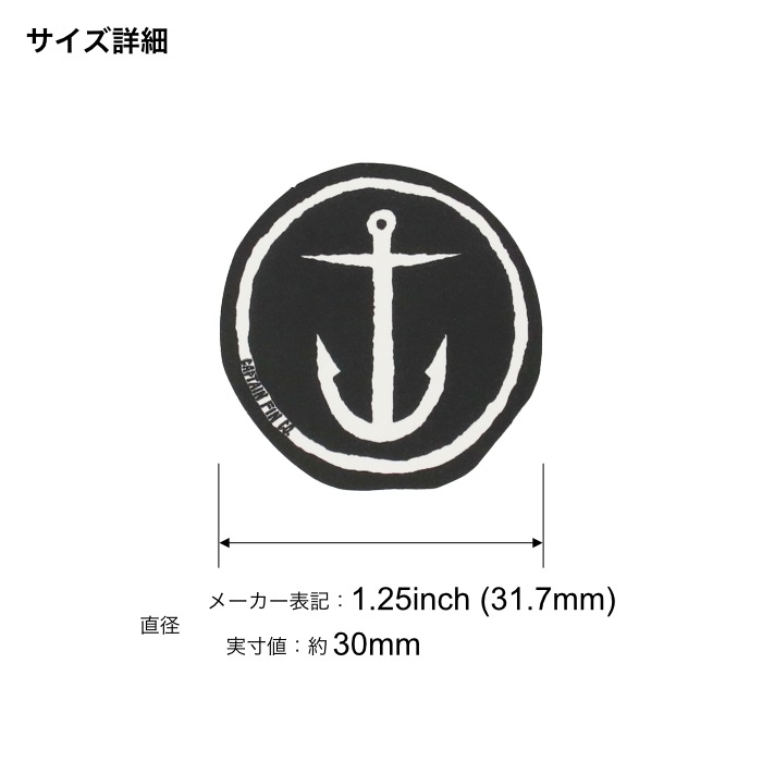  ե֥ ƥå CAPTAIN FIN CO. ץƥե ORIGINAL ANCHOR STICKER 1.25 ꥸʥ륢󥫡 󥫡ޡ 륿 ȥܡ ե Ρܡ