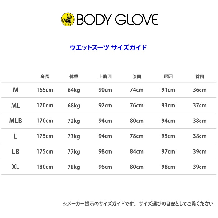 サーフィン ウェットスーツ 3フル BODY GLOVE ボディーグローブ メンズ