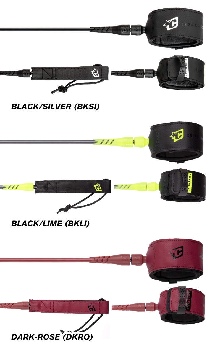 リーシュコード クリエイチャー サーフィン 6ft CREATURES クリエー