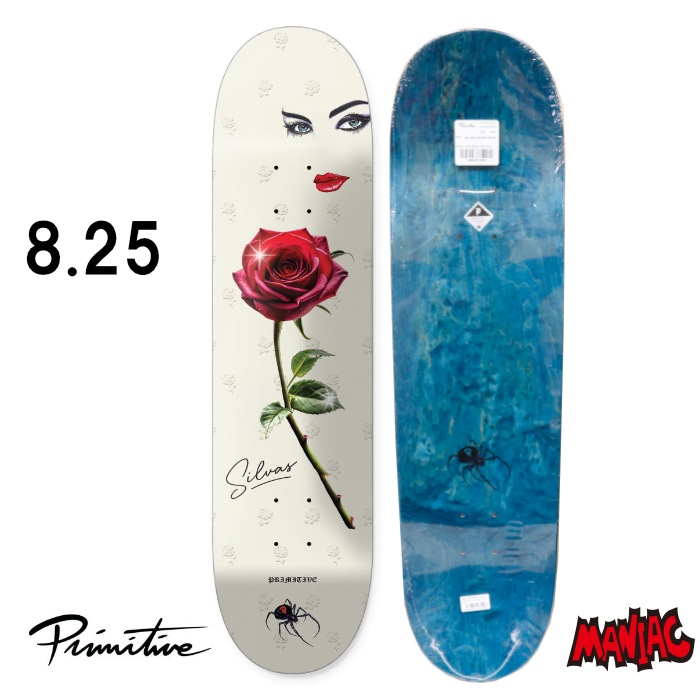 アルテミスデッキ ほぼ3コン ブリザードウォール以外 スリーブ付き PRIMITIVE プリミティブ スケボー デッキ SILVAS CRUSH DECK SK8