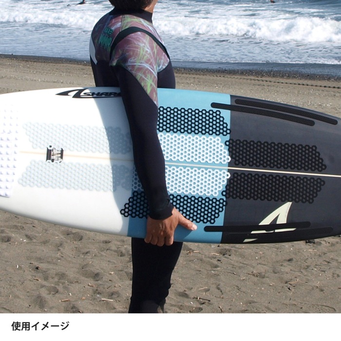 サーフィン ワックス不要 デッキパッド フロントデッキ グリッパチ
