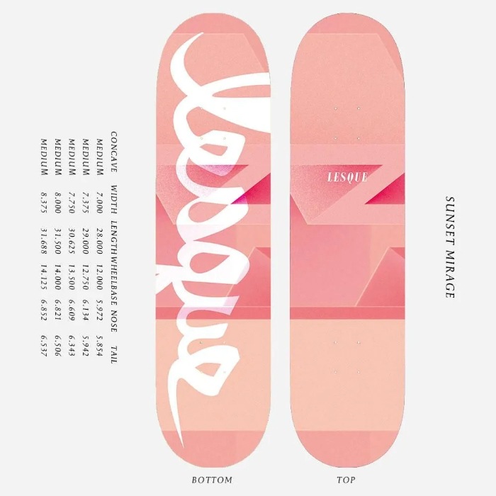 スケボー デッキ スケートボード LESQUE レスケ 7.0インチ 7.75インチ
