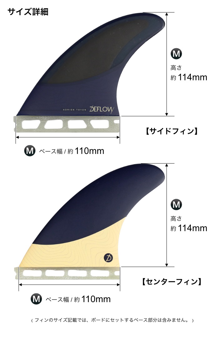 future フューチャー フィン トライフィン ショートボード用 DEFLOW