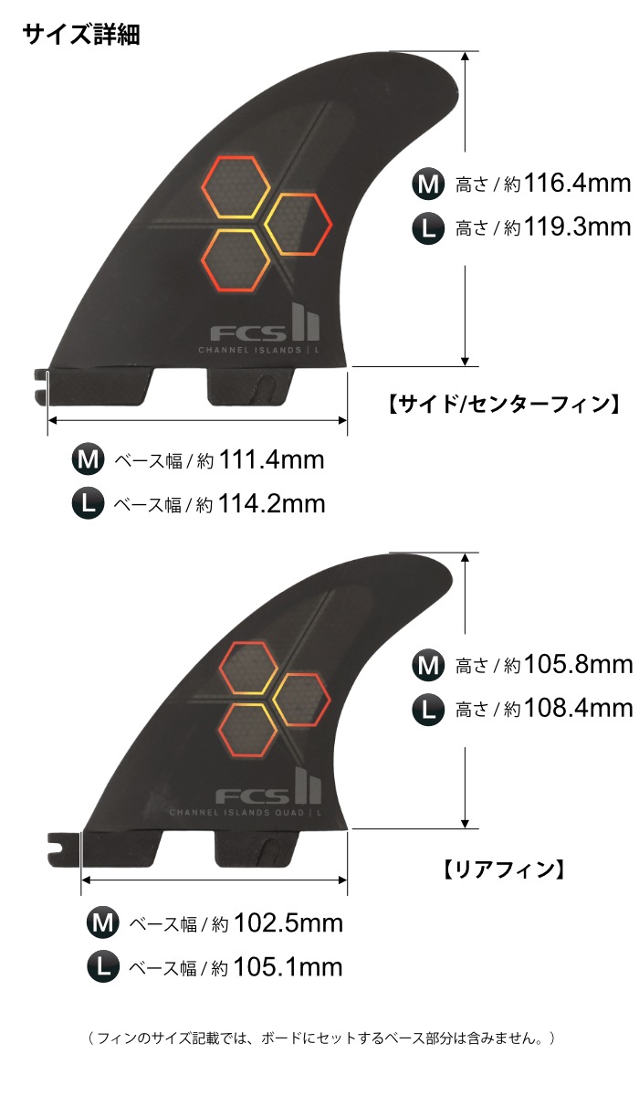 FCS2 FIN フィン 5フィン トライフィン クワッドフィン チャネル