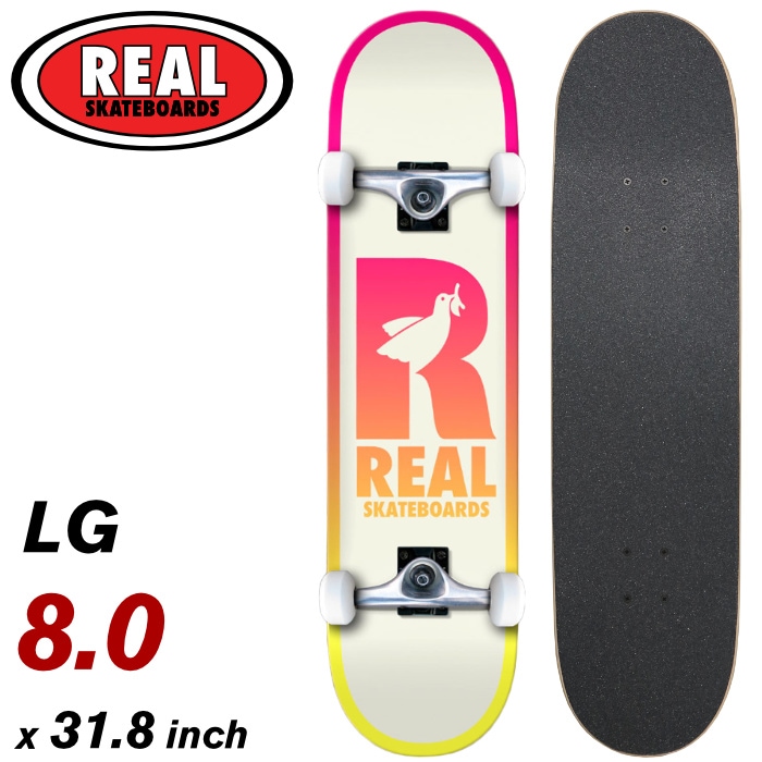 REAL スケートボード コンプリート 7.875インチ REAL スケートボード コンプリート 7.875インチ スケボー初心者に