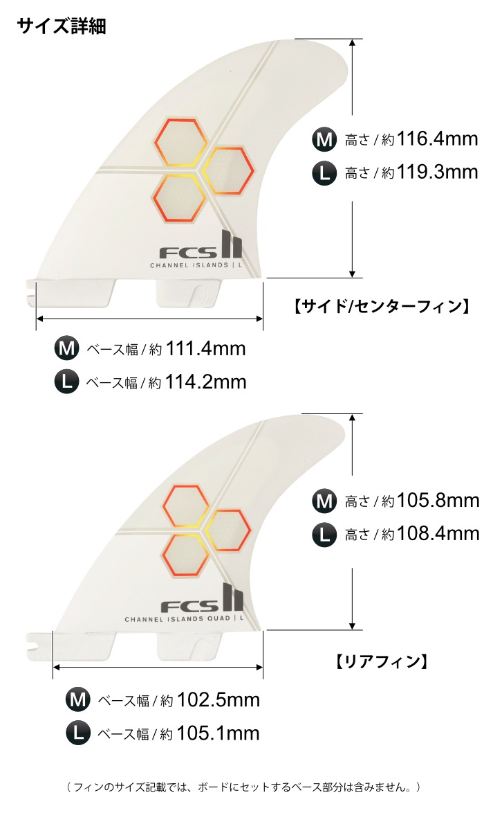 FCS2 FIN フィン 5フィン トライフィン クワッドフィン チャネル