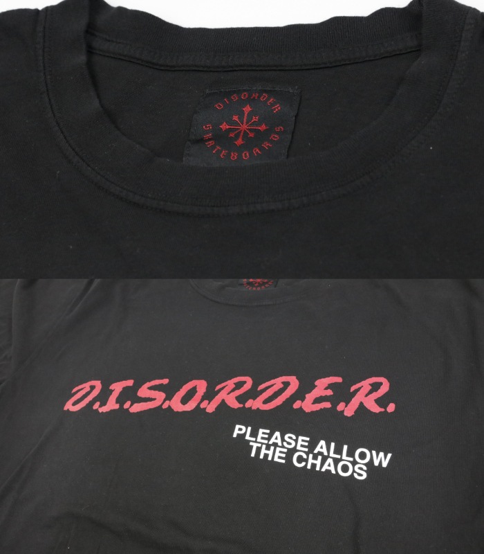 DISORDER ディスオーダー D.I.S.O.R.D.E.R. TEE Tシャツ 半袖