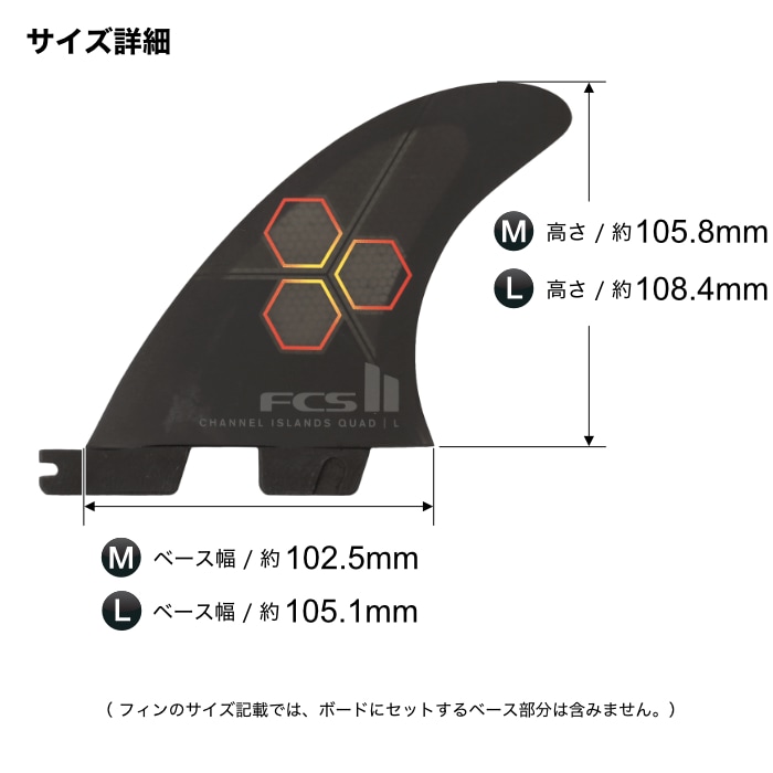 FCS2 FIN フィン クワッドリア クアッドリア チャネルアイランズ