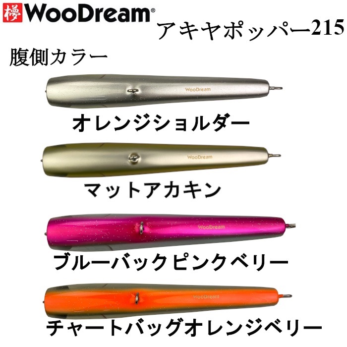 2025新カラー】WooDream ウッドリーム ルアー Akiya POPPER