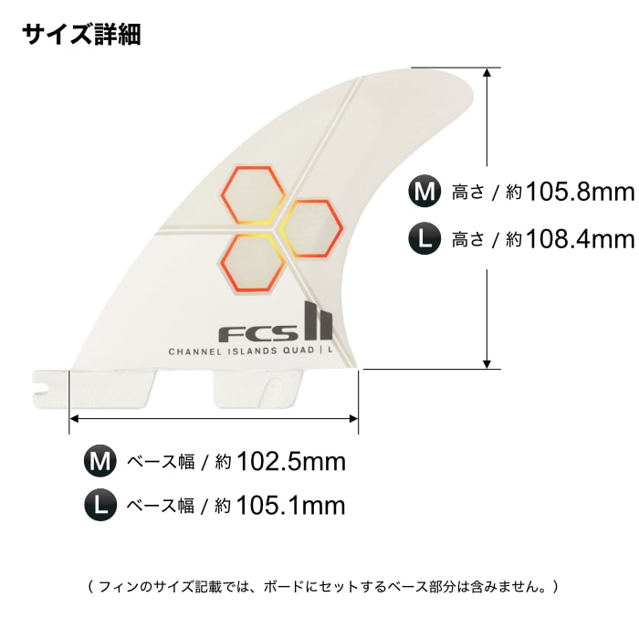 FCS2 FIN フィン クワッドリア クアッドリア チャネルアイランズ