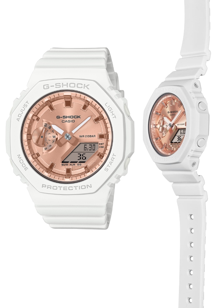 G-SHOCK GMA-S2100 ホワイト腕時計【美品】 G-SHOCK ミッドサイズ GMA-S2100-7AJF メンズ レディース 腕時計